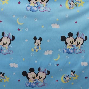 cvc cartoon fabric for bedding set