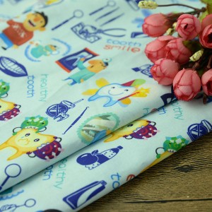 cvc cartoon fabric for bedding set