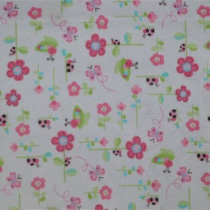 100% cotton printed flannel fabric